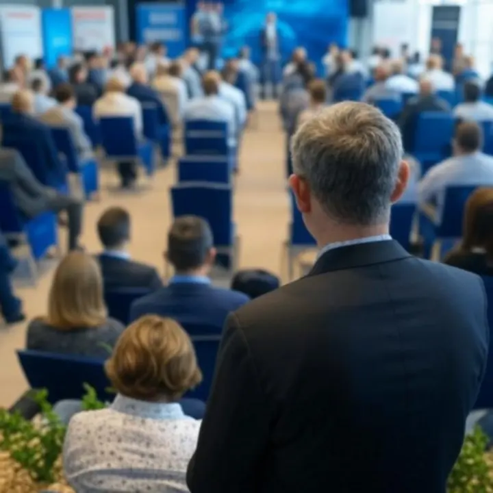 Nowoczesna sala konferencyjna podczas wydarzenia biznesowego w Polsce